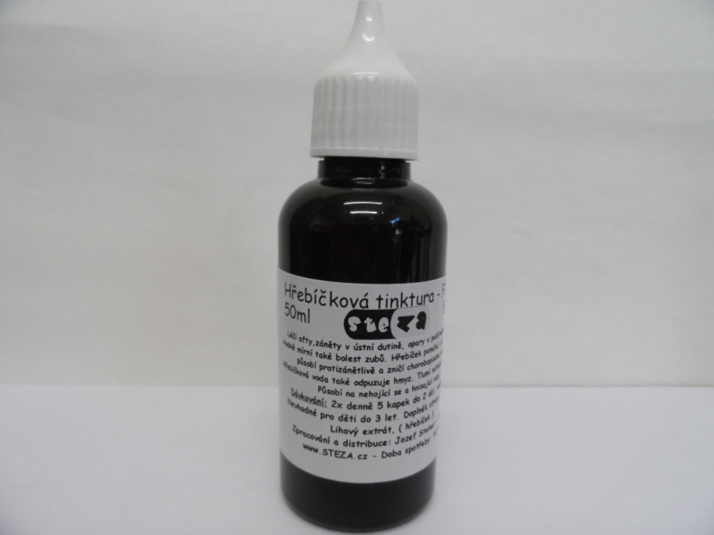 STEZA - Hřebíček - hřebíčková tinktura - FORTE 50 ml.