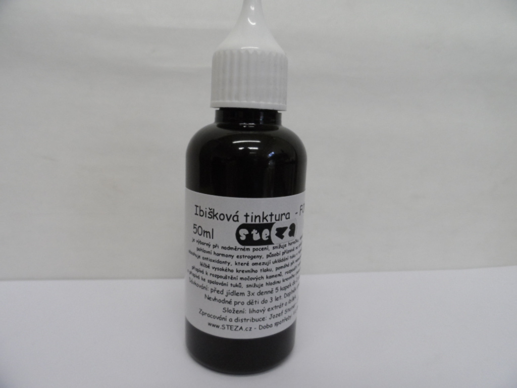 STEZA - Ibišek - ibišková tinktura - FORTE 50 ml.