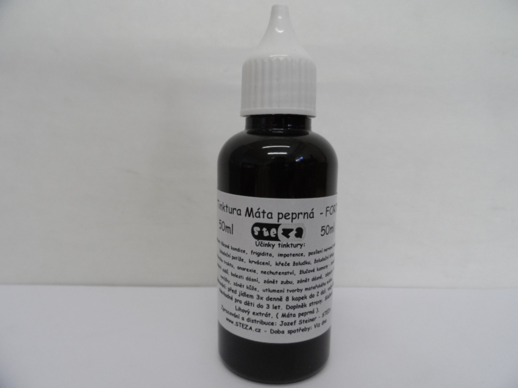 STEZA - Tinktura Máta peprná - FORTE 50 ml.