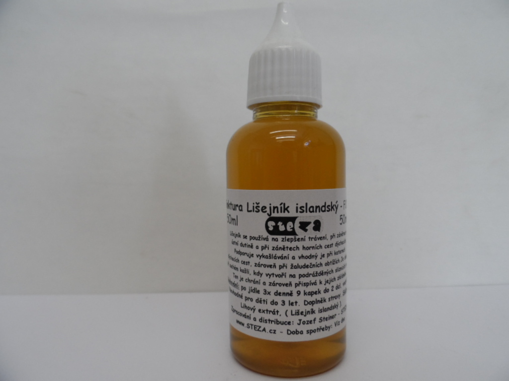 STEZA - Tinktura Lišejník islandský - FORTE 50 ml.
