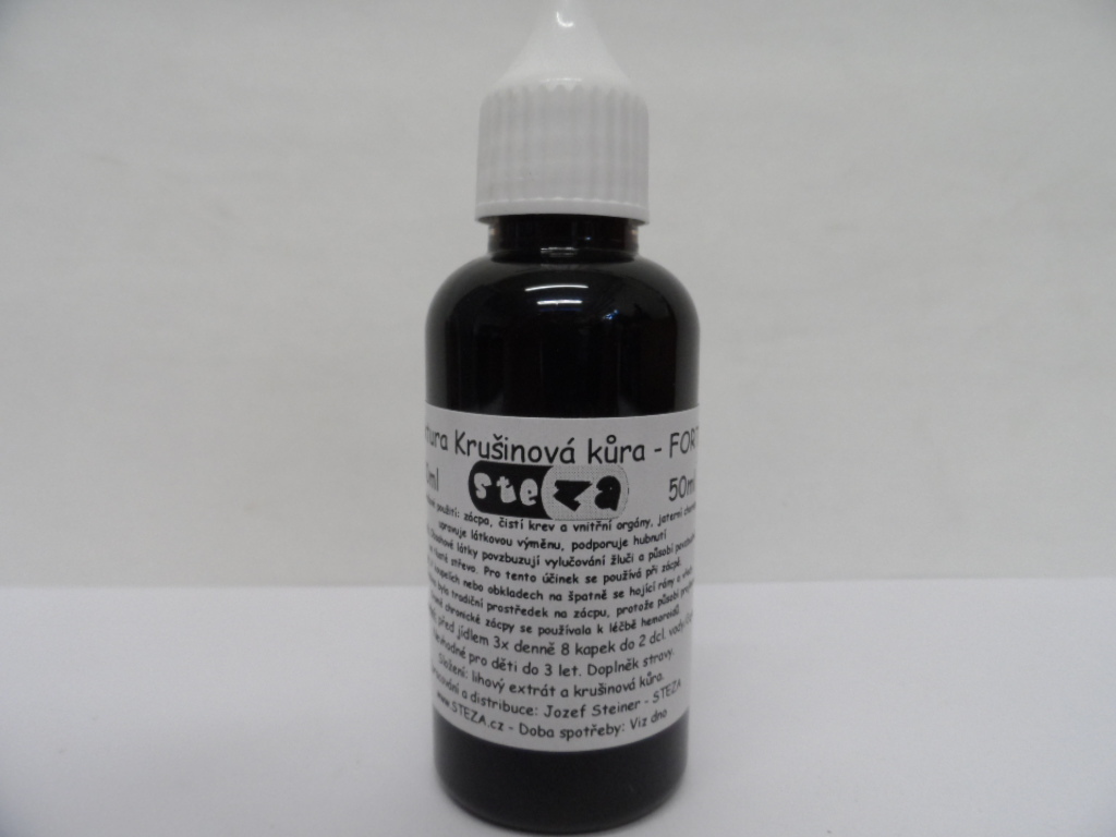 STEZA - Tinktura Krušinová kůra - FORTE 50 ml.