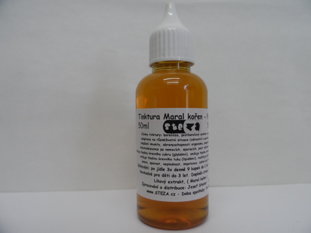 STEZA - Tinktura Maral kořen - FORTE 50 ml.