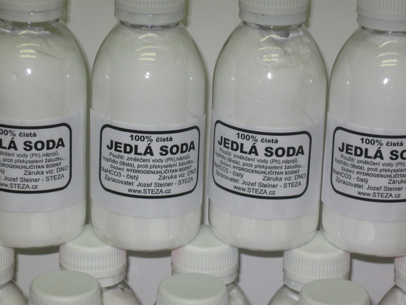 STEZA - Jedlá soda 100% čistá - proti překyselení žaludku - 200g