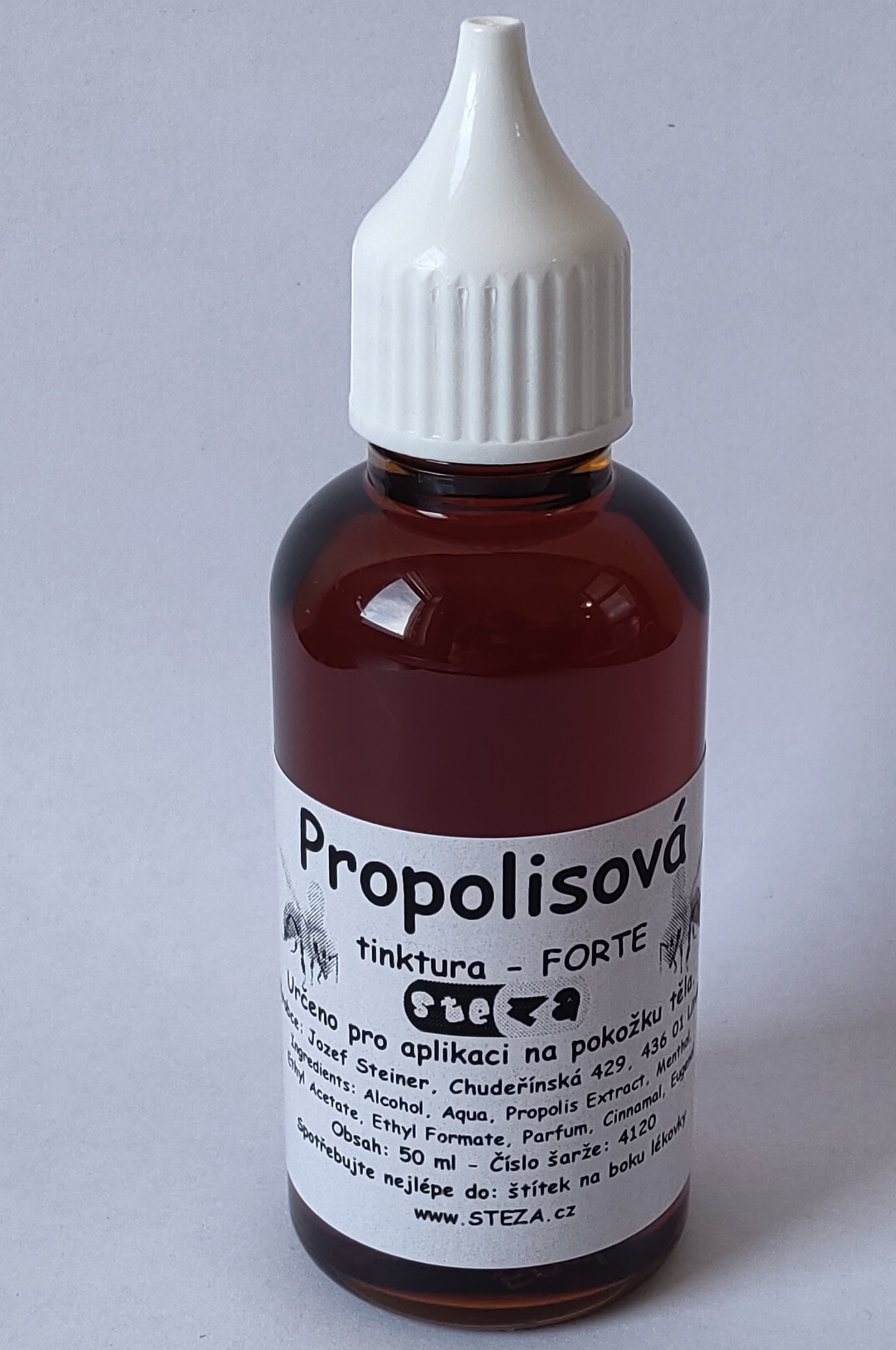 STEZA - Propolisová tinktura - FORTE 3x 50 ml. (Propolisová tinktura VČELKA)