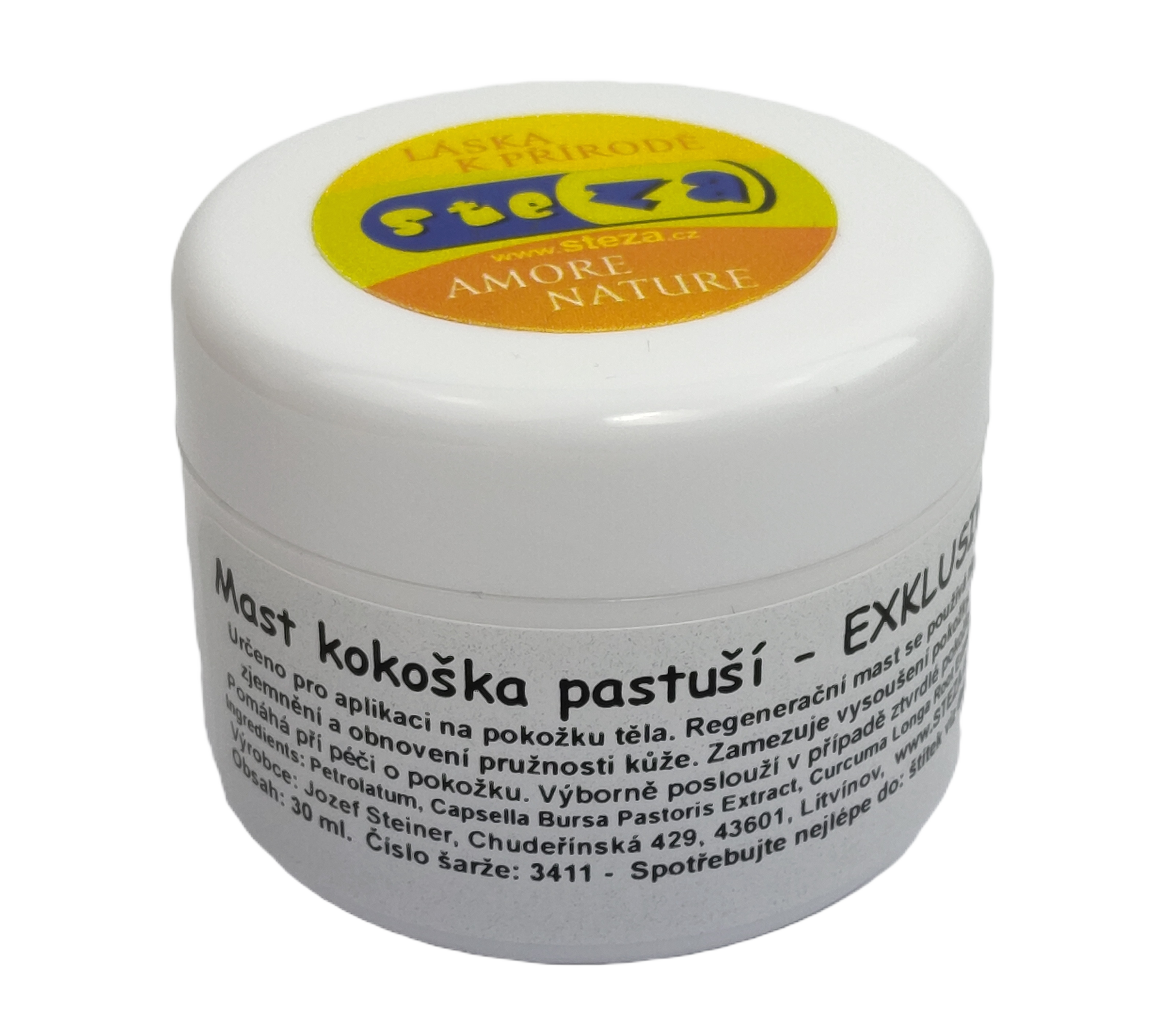 STEZA - Mast kokoška pastuší - EXKLUSIV 3x 30 ml. (Kokoška pastuší tobolka mast)