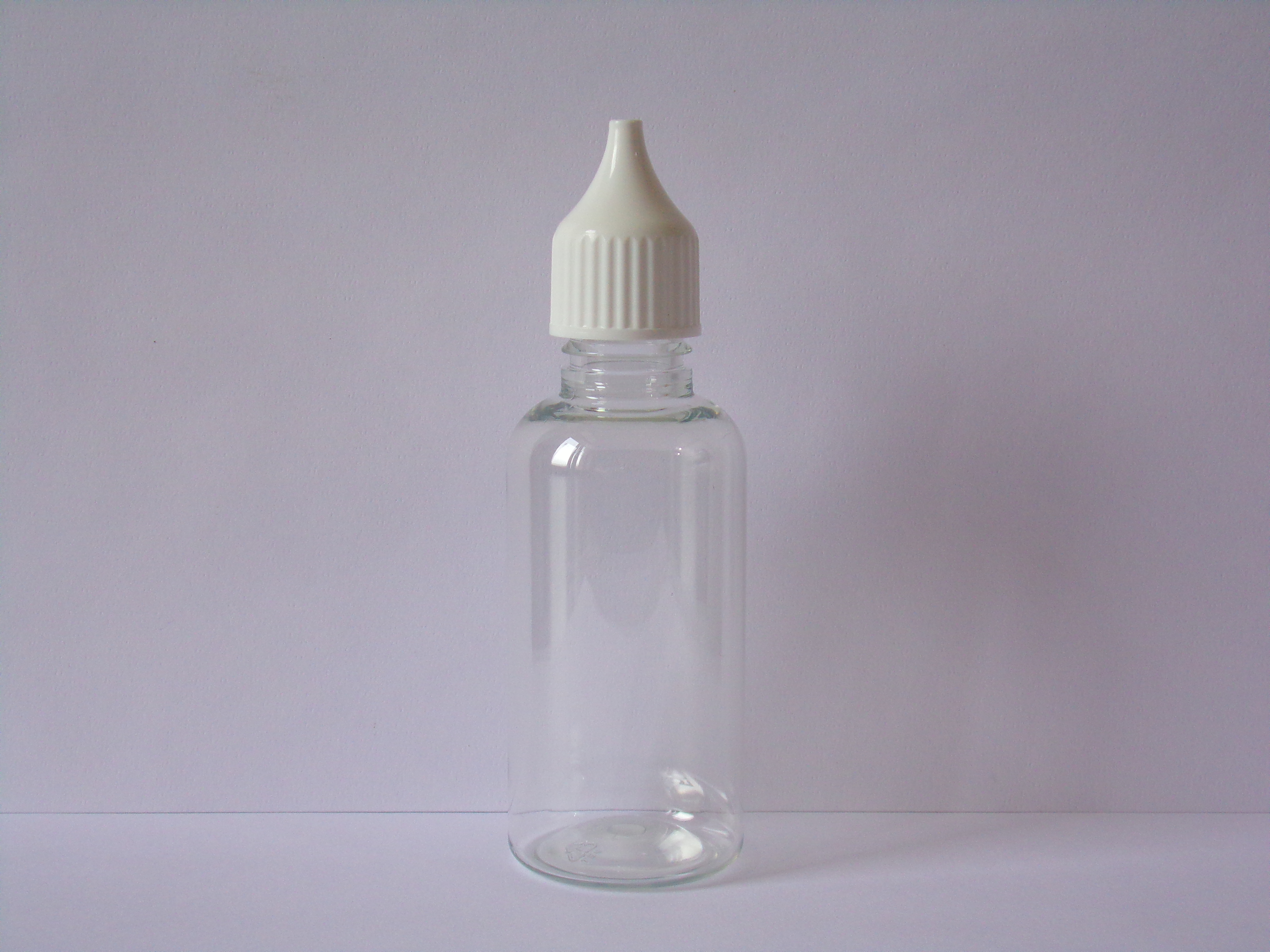 STEZA - Plastová průhledná lahvička 50 ml.