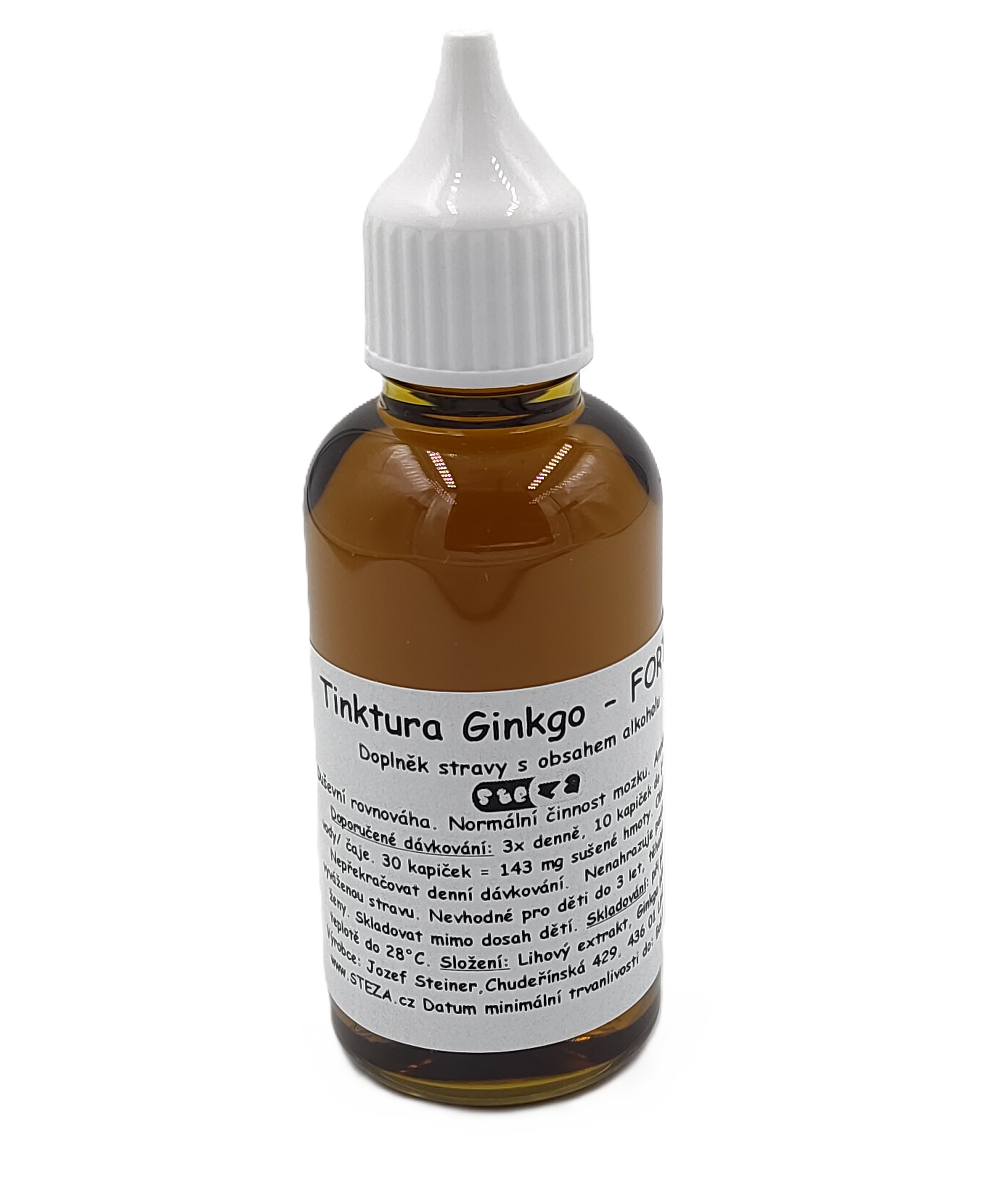 STEZA - Tinktura Ginkgo - FORTE 3x 50ml.