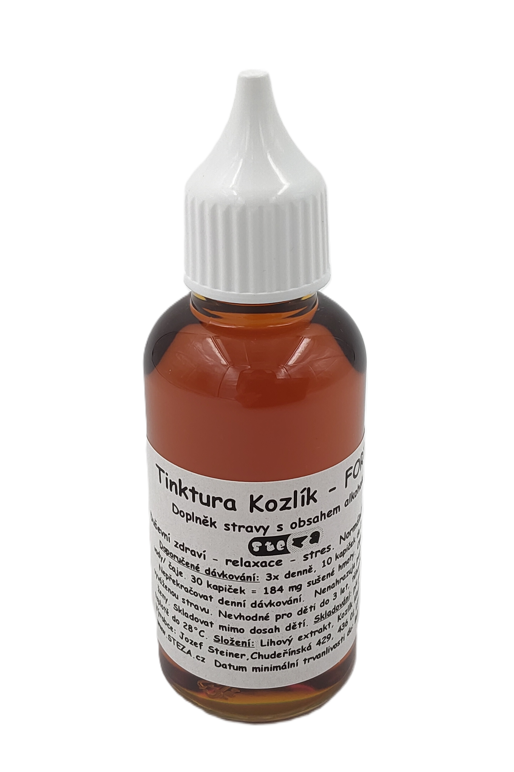 STEZA - Tinktura Kozlík - FORTE 5x 50 ml. + 1ks navíc jako dárek !