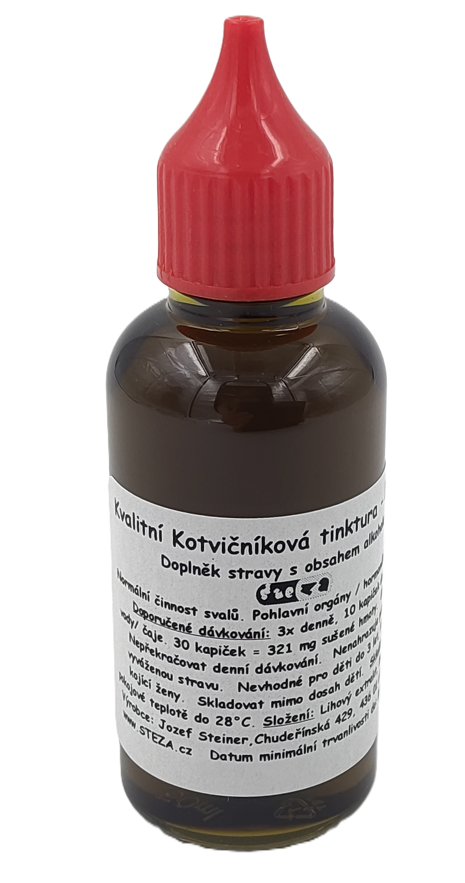 STEZA - Kvalitní Kotvičníková tinktura - FORTE 3x 50 ml.