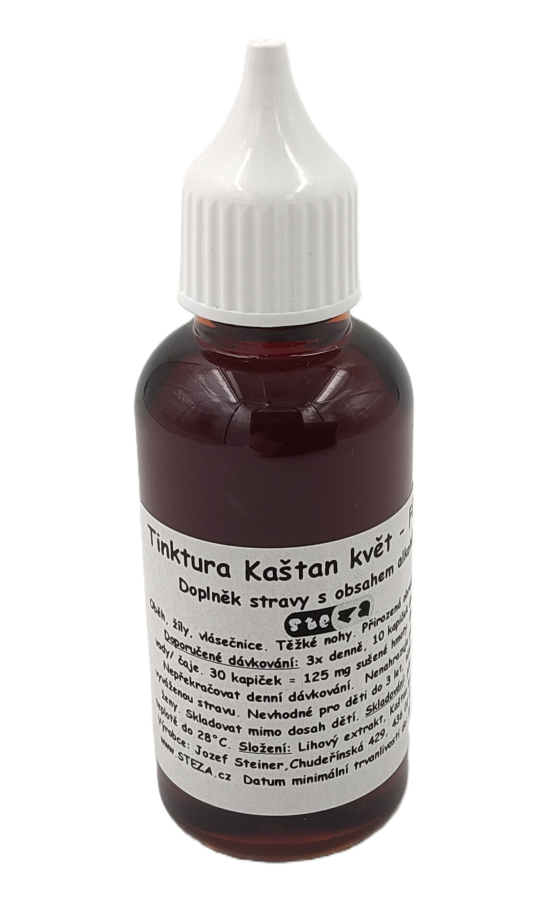 STEZA - Kaštanová tinktura - FORTE 5x 50 ml. + 1ks navíc jako dárek !