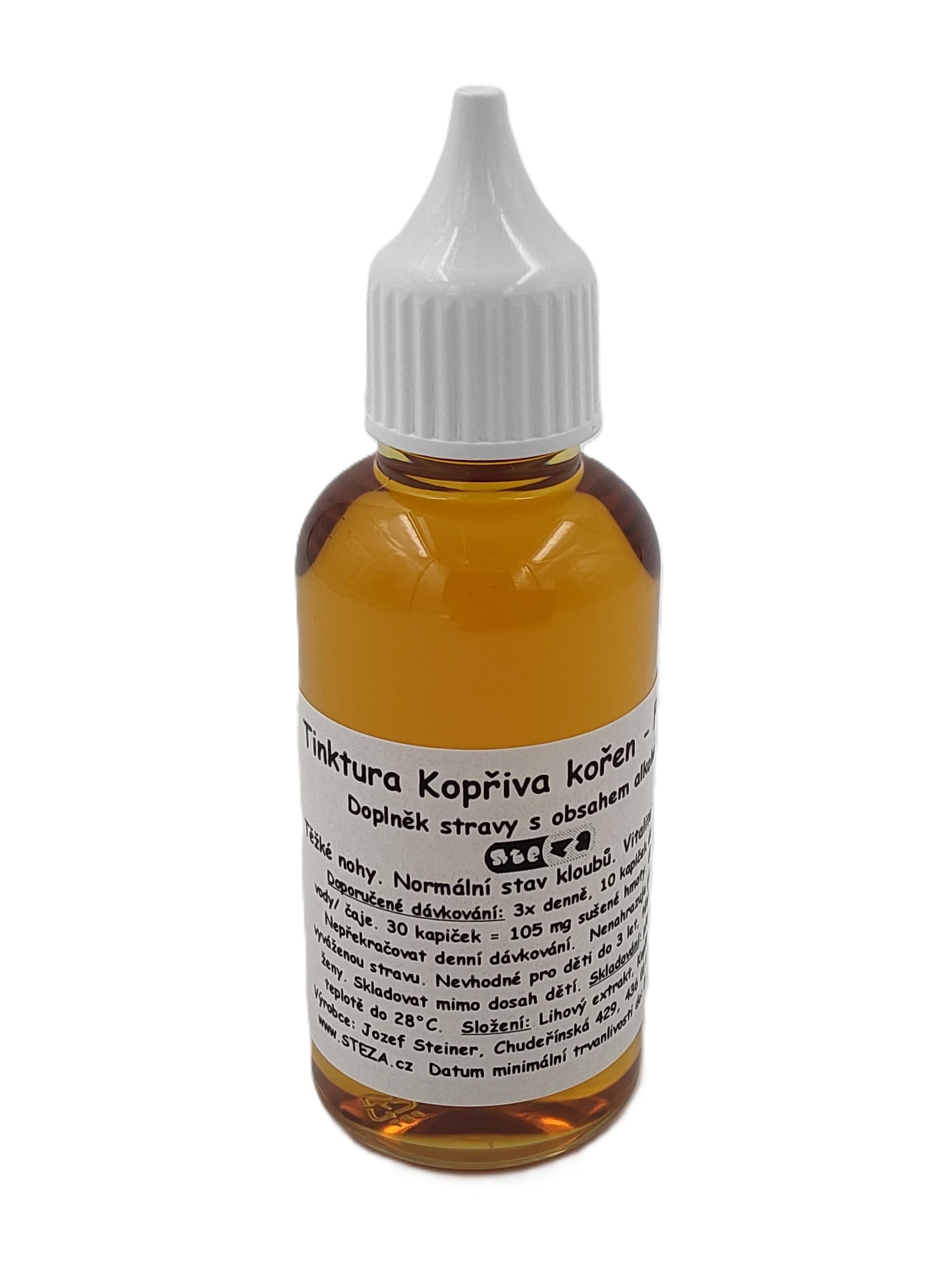 STEZA - Tinktura Kopřiva kořen - FORTE 10x 50 ml. + 2ks navíc jako dárek !