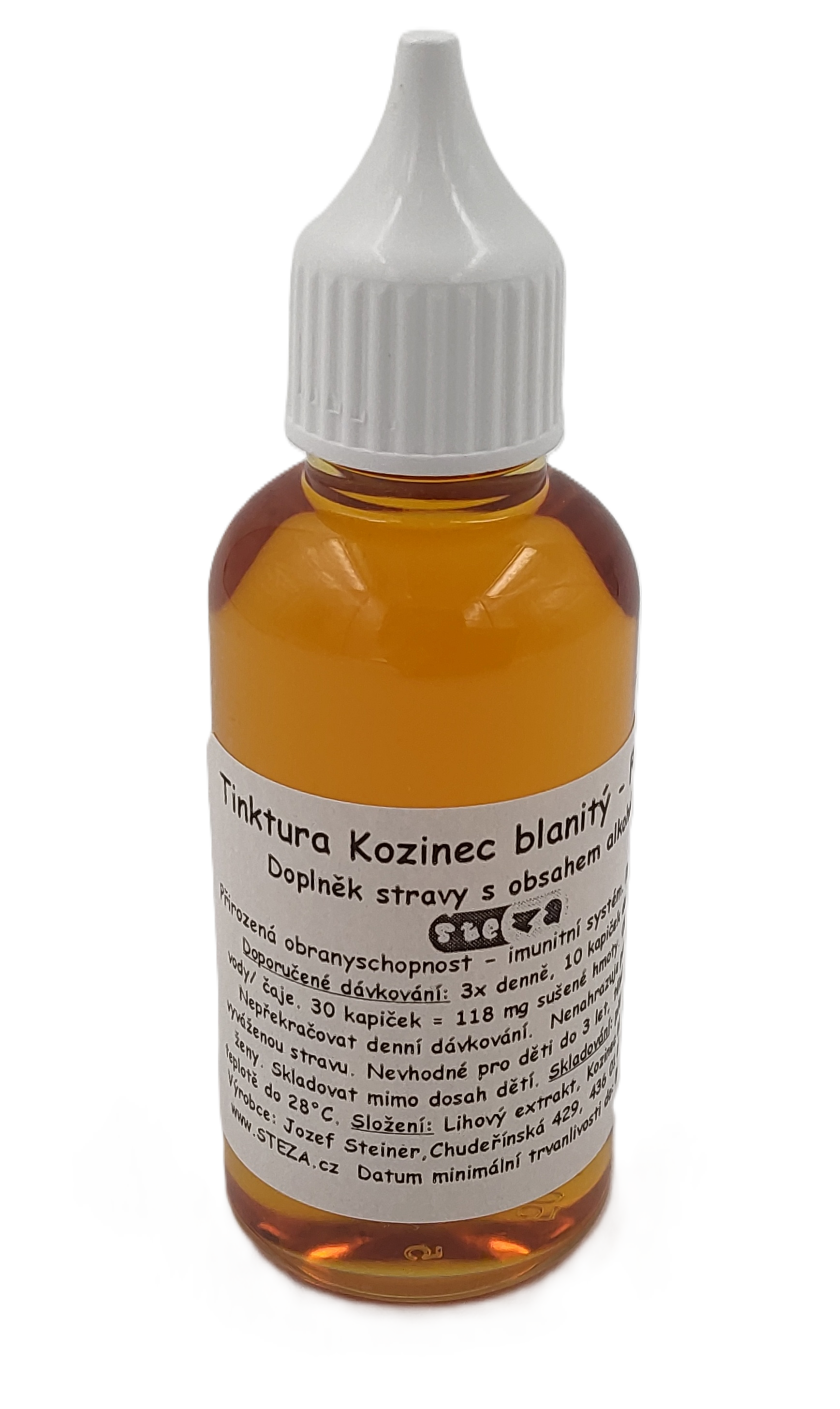 STEZA - Tinktura Kozinec blanitý - FORTE 10x 50 ml. + 2ks navíc jako dárek