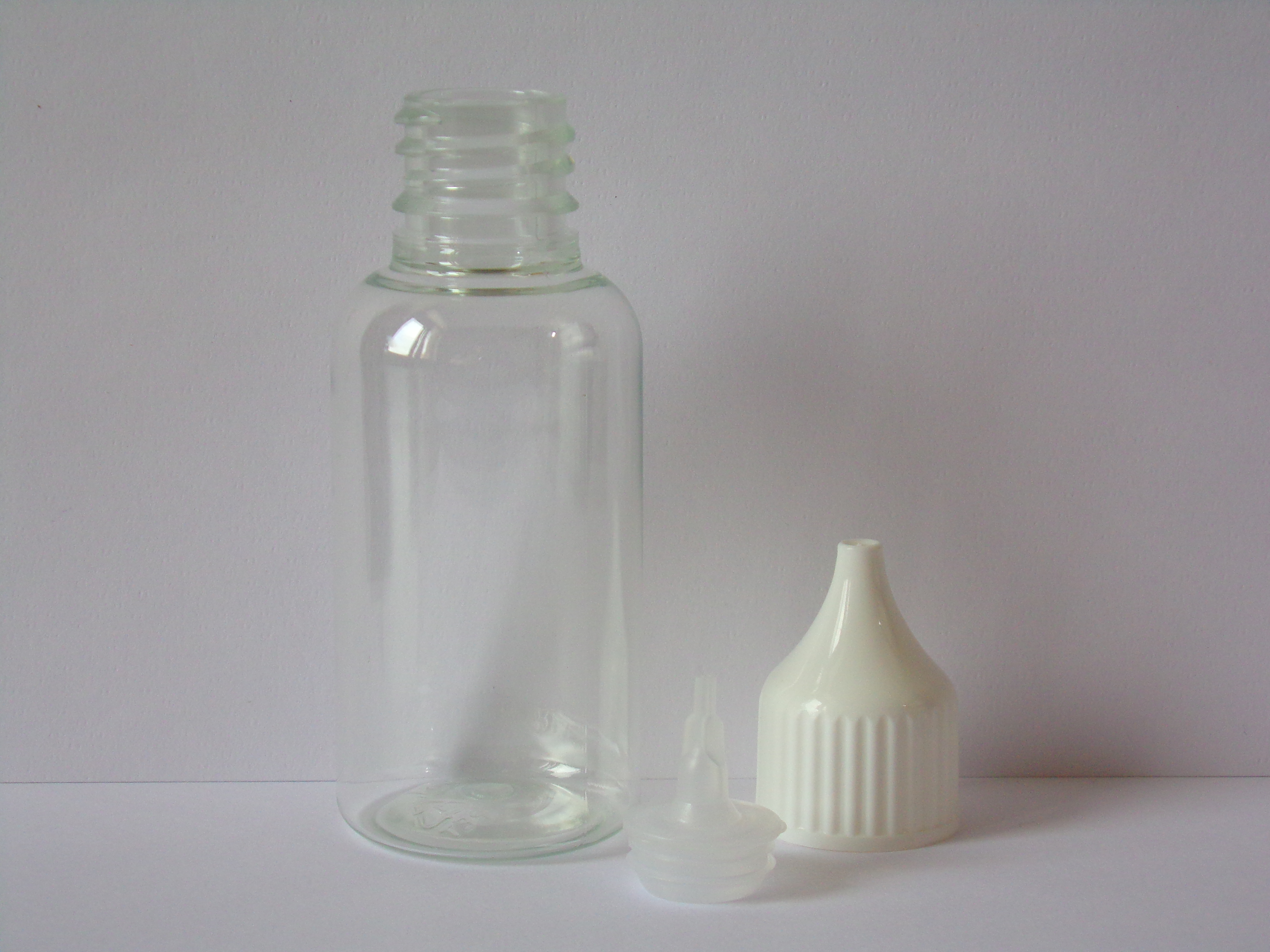 STEZA - Plastová průhledná lahvička 30 ml.