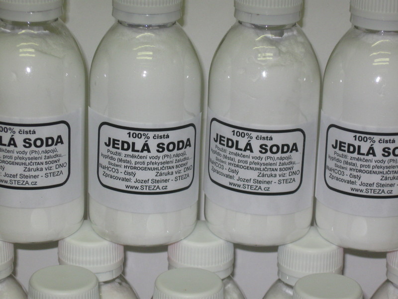 STEZA - Jedlá soda 100% čistá - proti překyselení žaludku - 200g 