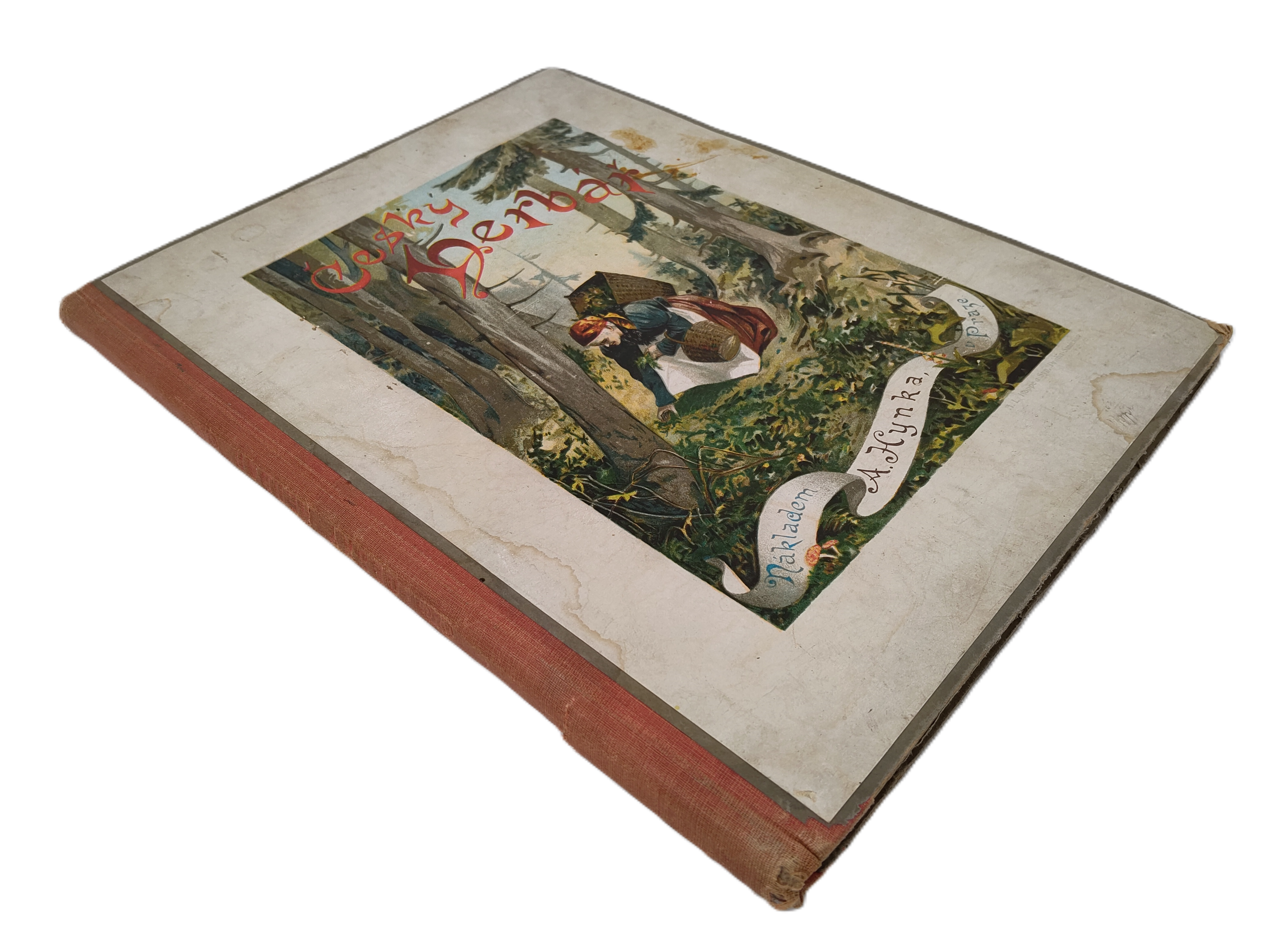 Starý Český herbář - rok cca 1920, včetně litografií