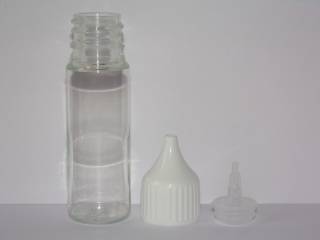 STEZA - Plastová průhledná lahvička 15 ml.