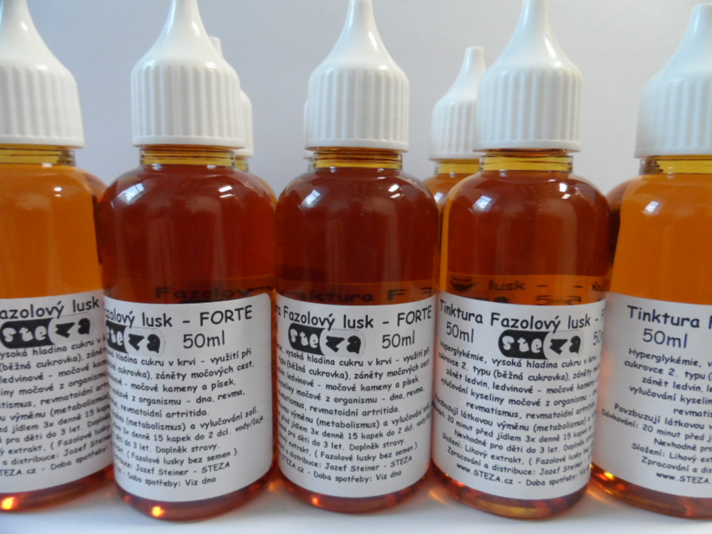 STEZA - Tinktura z Fazole - Tinktura Fazolový lusk - FORTE 50 ml.