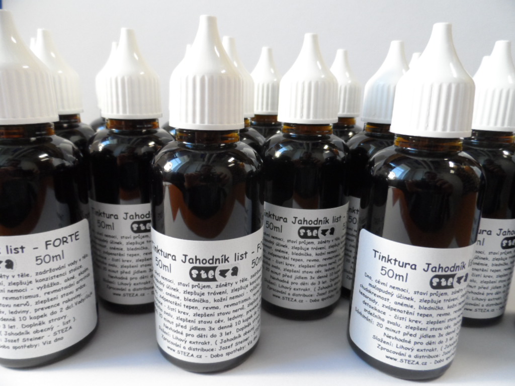 STEZA - Tinktura Jahodník list - FORTE 50 ml.